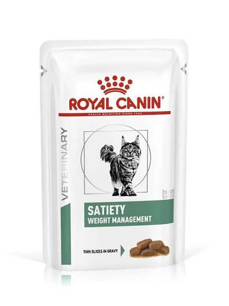 Лікувальний сухий корм для котів Royal Canin Satiety Weight Management Feline Pouches 85 g